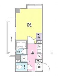 マーブルコート田園調布 3階1Kの間取り