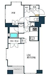 ジェイパーク武蔵小山弐番館 4階2LDKの間取り