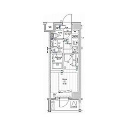 PREMIUM　CUBE大井町mo 5階1Kの間取り