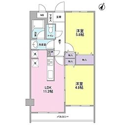 間取図画像 2LDK