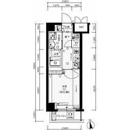 ラ・シード馬込レフィナード 1Kの間取図画像