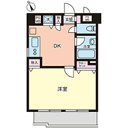 ジェイ・パーク武蔵小山 1DKの間取図画像
