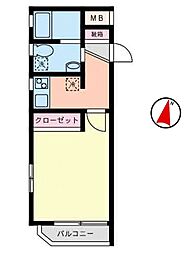 LaVita 1Kの間取図画像