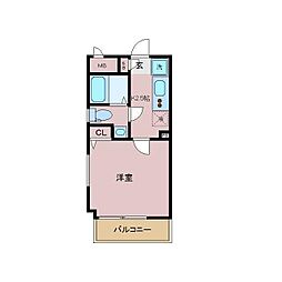 RFLAT 1Kの間取図画像