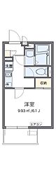 LEONEXTティーエム 1Kの間取図画像
