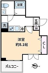 ヴォーガコルテ池上参番館 1Kの間取図画像