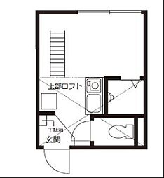 iDeal戸越銀座 ワンルームの間取図画像