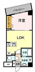 カーサヴェルデ三軒茶屋 2階1LDKの間取り