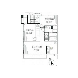 クラインベイシス 2LDKの間取図画像