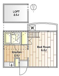 メゾン協和 1Kの間取図画像