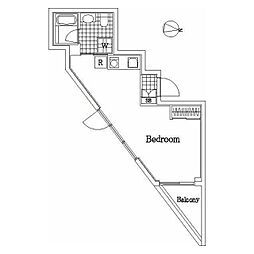 セントパレス鷺沼 ワンルームの間取図画像