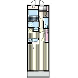 パセオ三軒茶屋 ワンルームの間取図画像