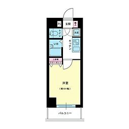 菱和パレス青山南 1Kの間取図画像