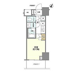 ドレッセ目黒大橋プレヴィ 1Kの間取図画像
