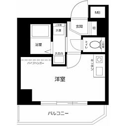 ダイアパレス池尻大橋 ワンルームの間取図画像