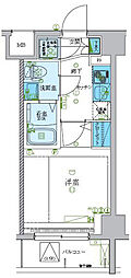 LEXE梶ヶ谷 1Kの間取図画像
