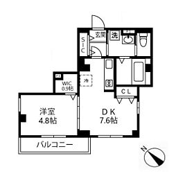 クレスト下北沢 1DKの間取図画像