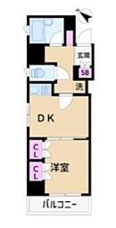 Jパーク青葉台2 1DKの間取図画像