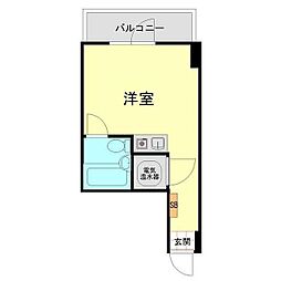グレイス大森海岸 ワンルームの間取図画像