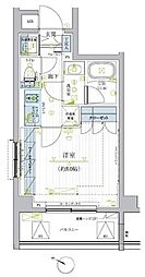 ブライズ蒲田イースト 1Kの間取図画像