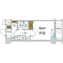 ガーラ・シティ蒲田南 1Kの間取図画像