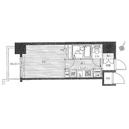 トーシンフェニックス田町 1Kの間取図画像