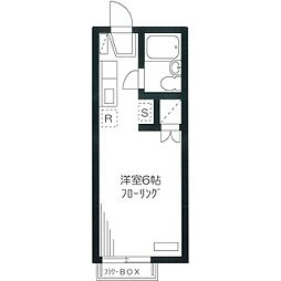 ラフィーネ品川 ワンルームの間取図画像