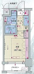 エステムプラザ品川サウスヒル 1Kの間取図画像