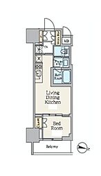 CRESTCOURT池上 1LDKの間取図画像