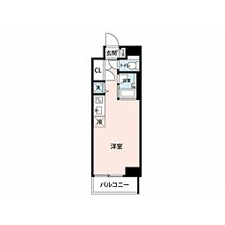 PREMIERSTAGEOSAKI ワンルームの間取図画像