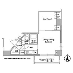 COMFORIA大森DEUX 1LDKの間取図画像