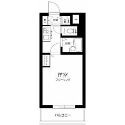 トーシンフェニックス芝浦ベイフォート 1Kの間取図画像