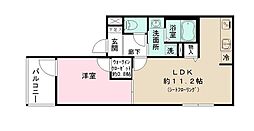 アーク大森 1LDKの間取図画像