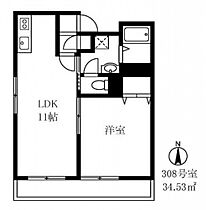 ヴェルドール芳花園  ｜ 東京都大田区仲池上1丁目（賃貸マンション1LDK・3階・34.53㎡） その2