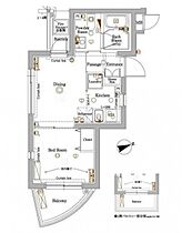 アクサス等々力  ｜ 東京都世田谷区上野毛1丁目（賃貸マンション1DK・1階・25.60㎡） その2