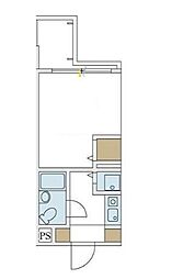 ジョイフル等々力 ワンルームの間取図画像