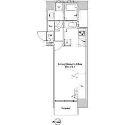 FLEURM ワンルームの間取図画像