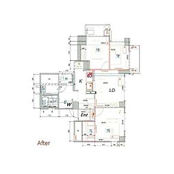 パティオ久が原 2DKの間取図画像