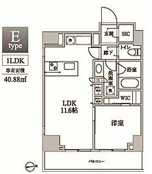 レジディア中延2 1LDKの間取図画像