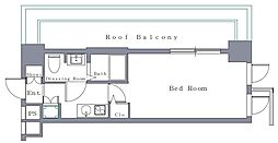 ル・リオン品川二葉 1Kの間取図画像