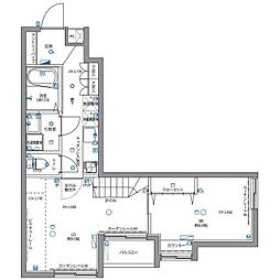 スペリオール白金台 3階2Kの間取り