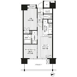 イニシア蒲田 7階1SLDKの間取り