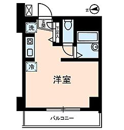 Lafloresta壱番館 ワンルームの間取図画像