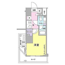SIL西五反田 1Kの間取図画像