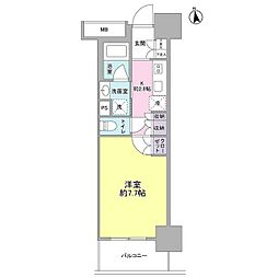 スタイリオ品川中延 1Kの間取図画像