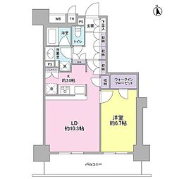 スタイリオ品川中延 1LDKの間取図画像