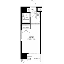 マツヤハイタウン大森2 1Kの間取図画像