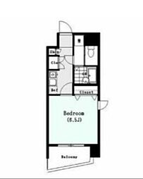 シンシア大森本町 1Kの間取図画像