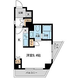 レジデンス雪が谷大塚 ワンルームの間取図画像