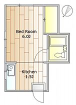 ＦＬＡＴ21  ｜ 東京都目黒区上目黒5丁目（賃貸アパート1K・2階・17.00㎡） その2